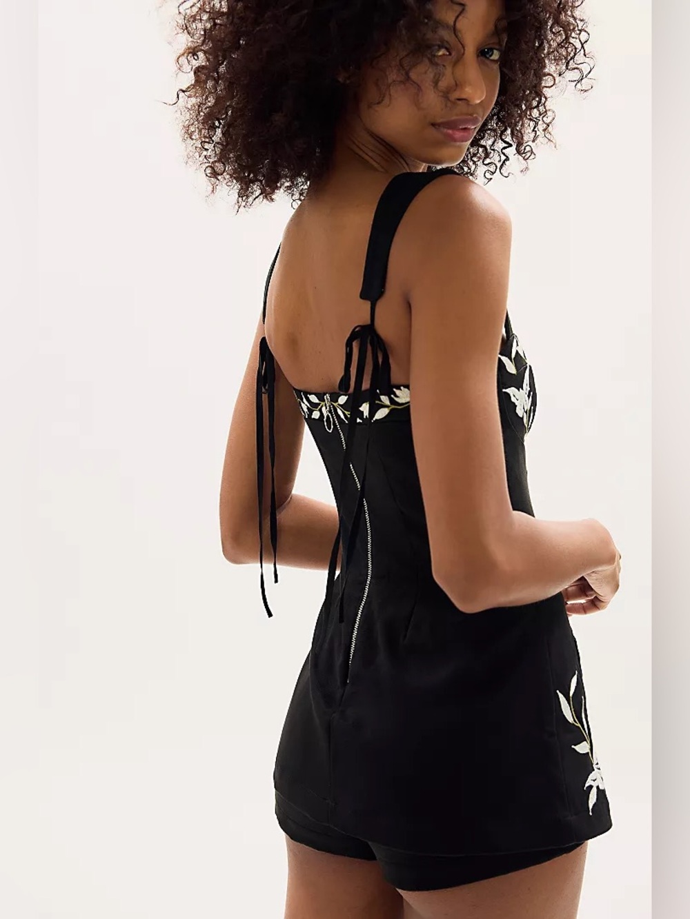 For Love & Lemons Weston Vegan Suede Romper size small NWT - Picture 3 of 12